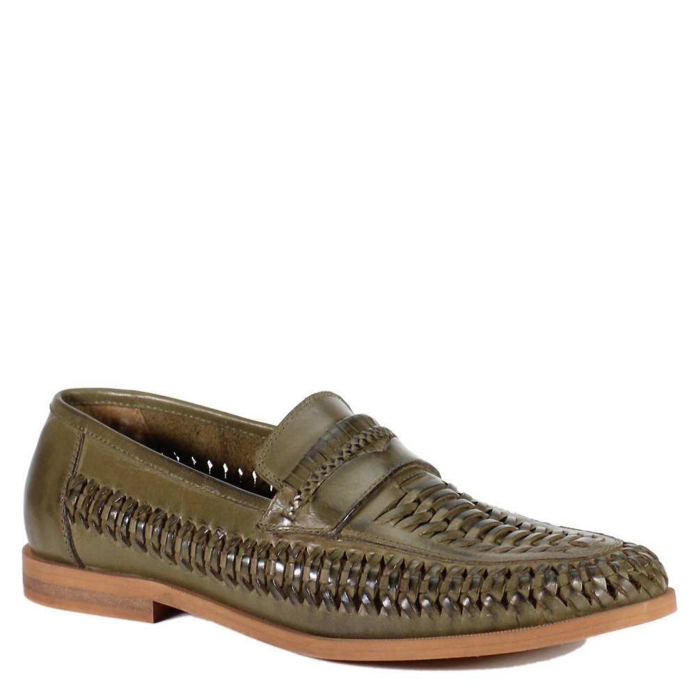 NEW DIBA TRUE men's port al slip on loafer in olive